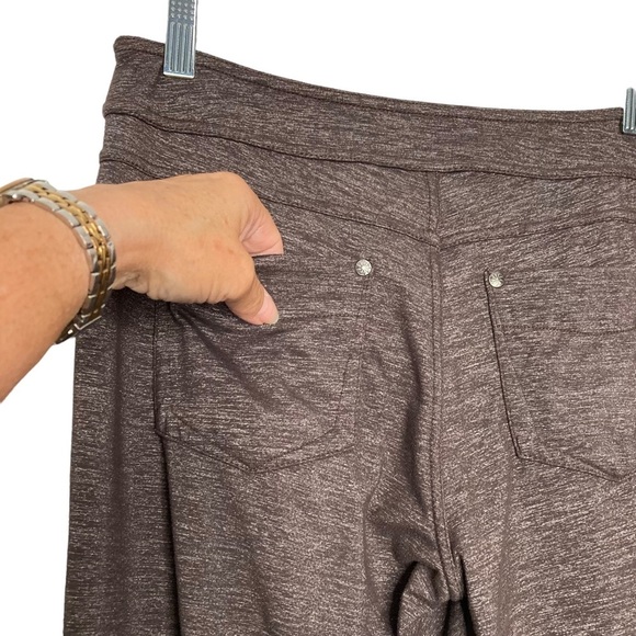Athleta Brown Flared Yoga Pants Sz S - Picture 4 of 8